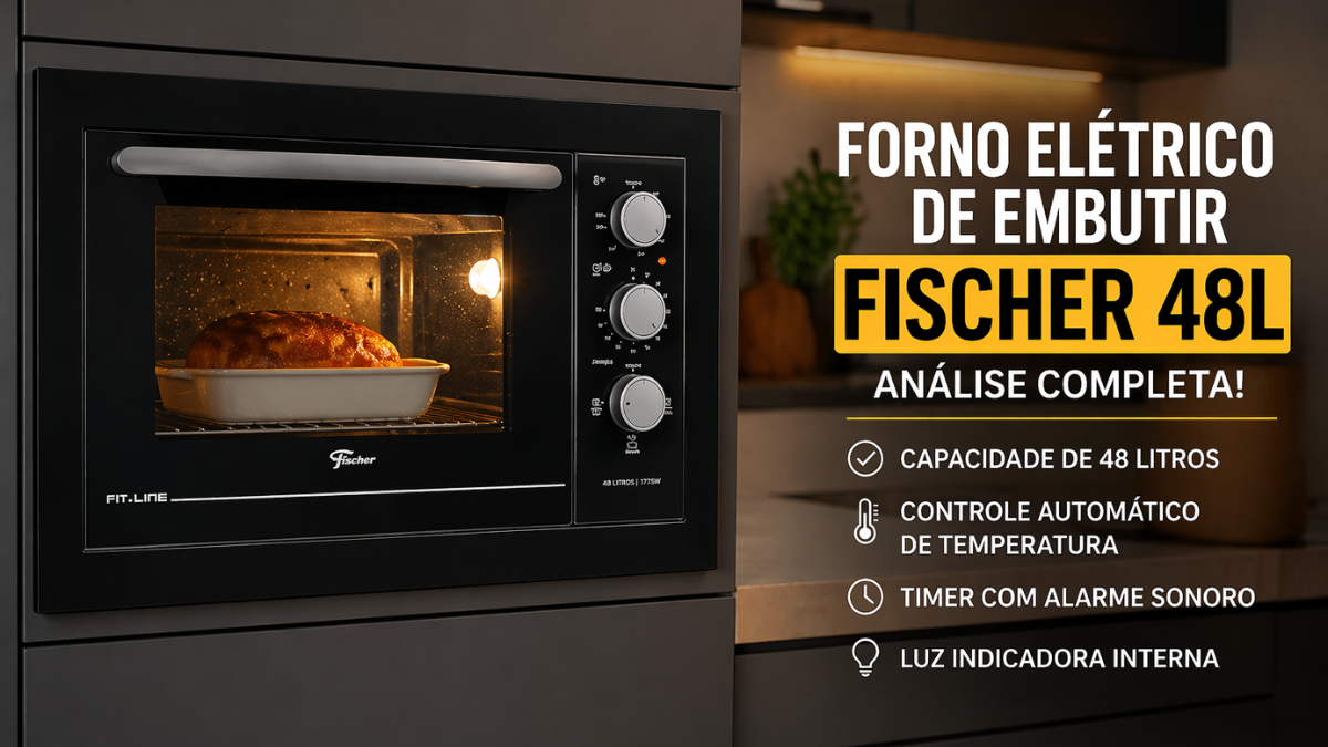 Forno Elétrico de Embutir Fischer 48L Vale a Pena? Análise Completa Antes de Comprar