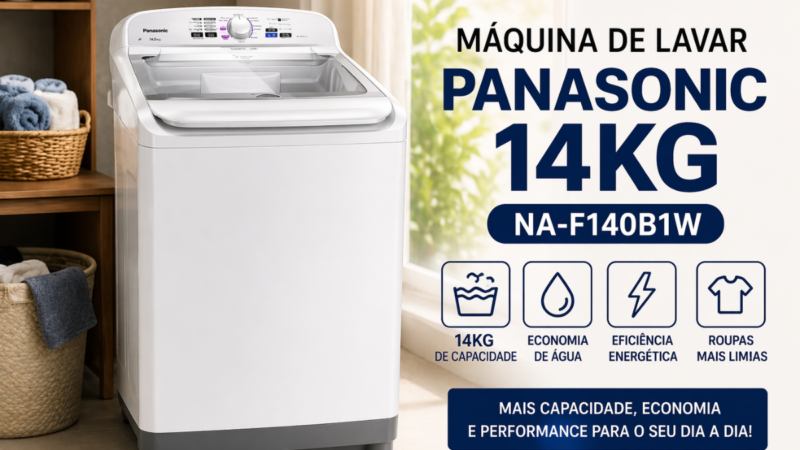 Máquina de Lavar Panasonic 14kg NA-F140B1W Vale a Pena? Review Completo Antes de Comprar