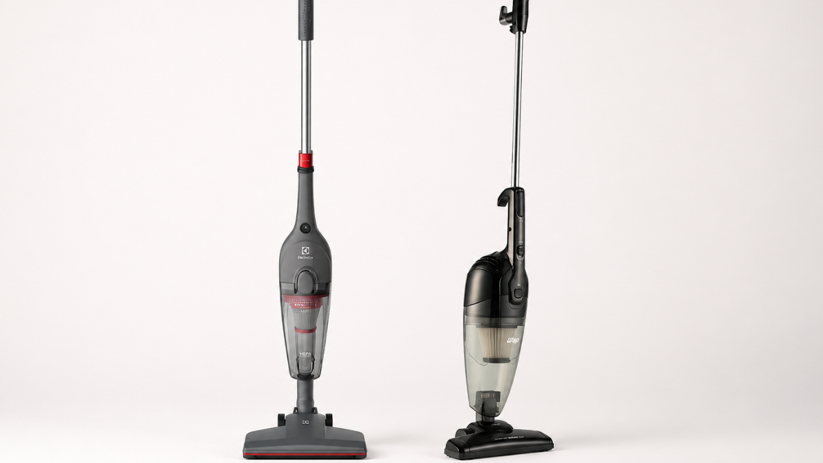 Aspirador de Pó Vertical Qual o Melhor? Electrolux STK15 vs WAP Silent Speed Max