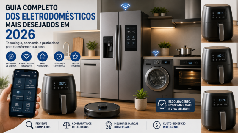 Guia Completo dos Eletrodomésticos Mais Desejados em 2026: Tecnologia, Economia e Praticidade para Sua Casa
