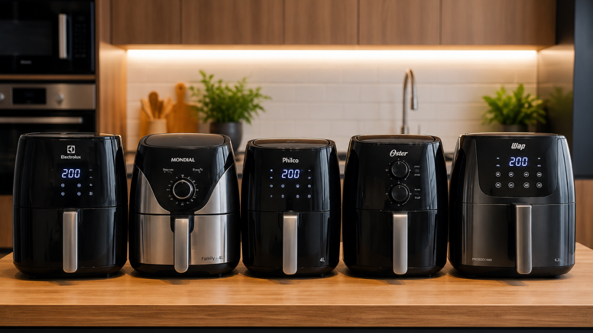 Melhores Marcas de Air Fryer em 2026: As 5 Opções Que Eu Recomendo Para Quem Quer Economia e Praticidade