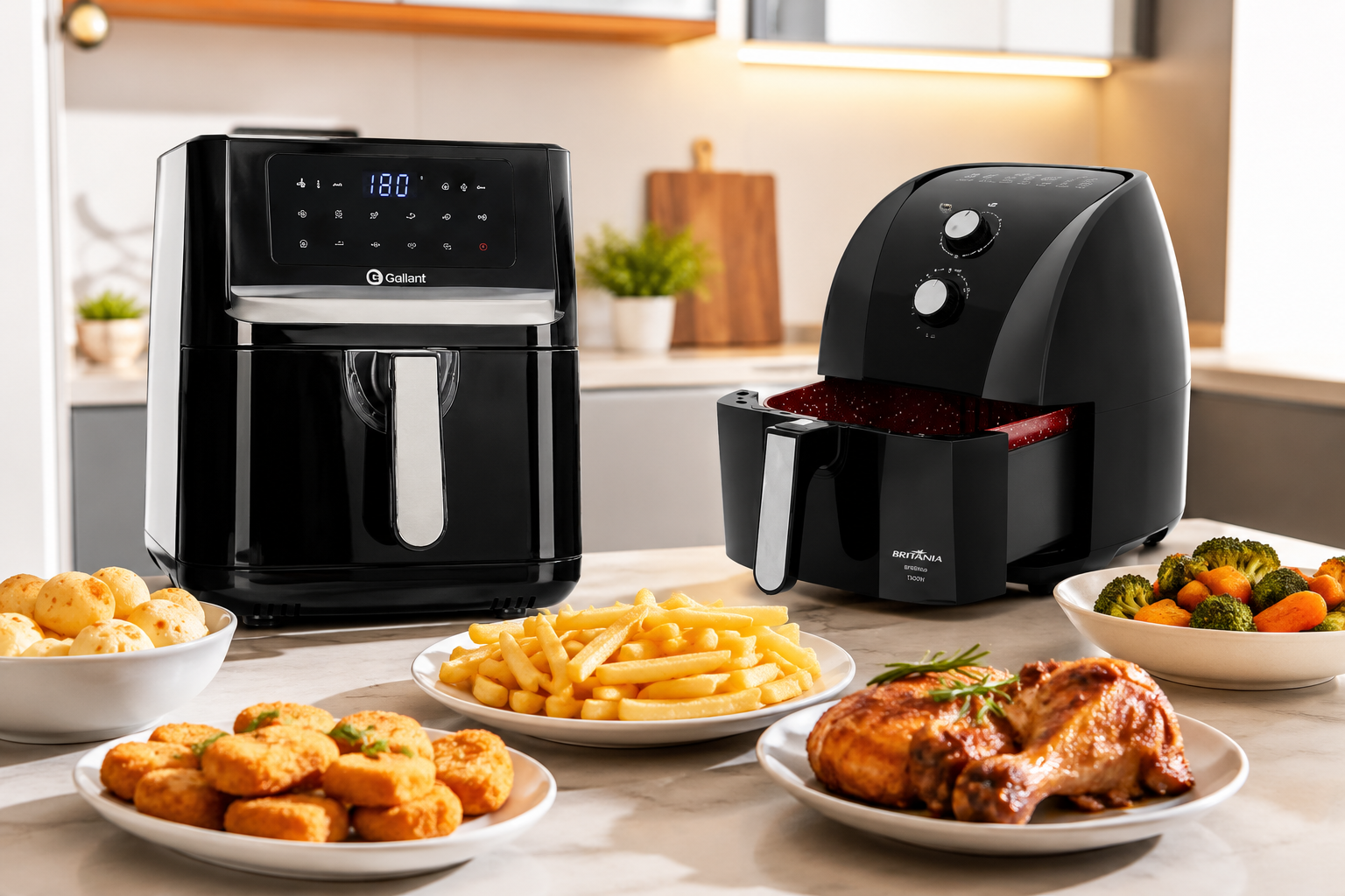 Melhores Air Fryers para Quem Busca Melhor Acabamento em 2026: Gallant GFE05 ou Britânia BFR50?