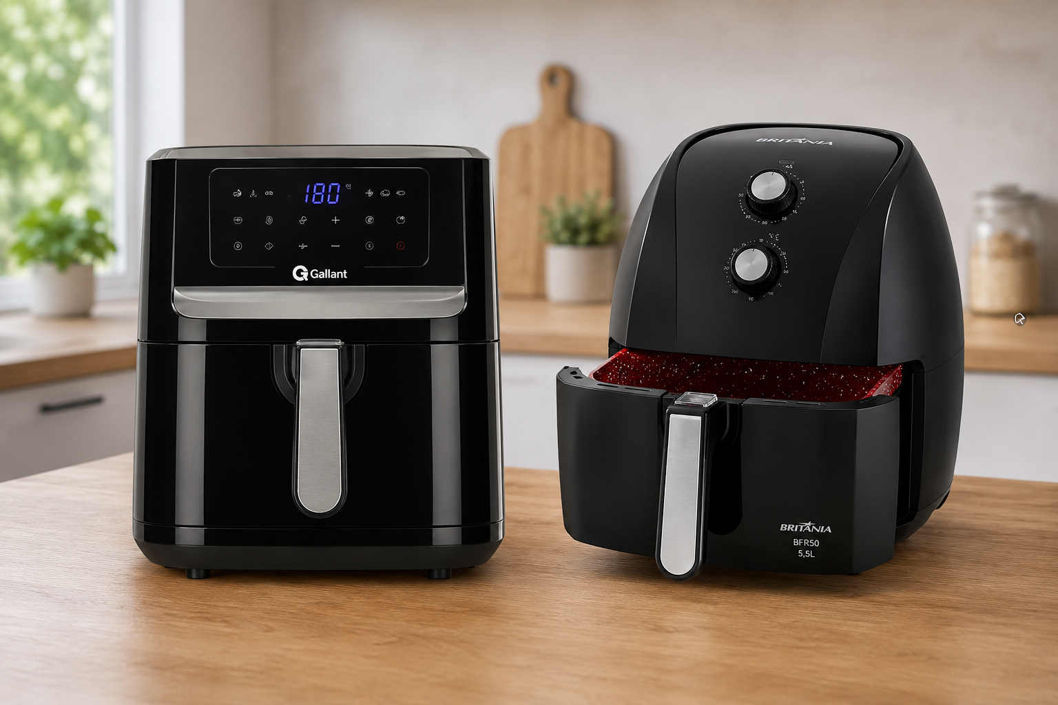 Melhores Air Fryers para Fazer Pão de Queijo Crocante em 2026: Gallant GFE05 ou Britânia BFR50?