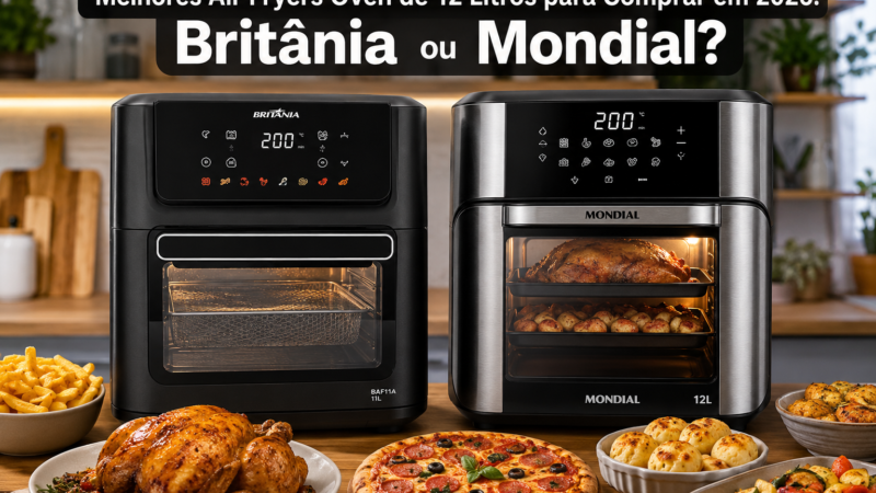 Melhores Air Fryers Oven para Assar Frango Inteiro em Casa: Britânia 11L ou Mondial 12L?