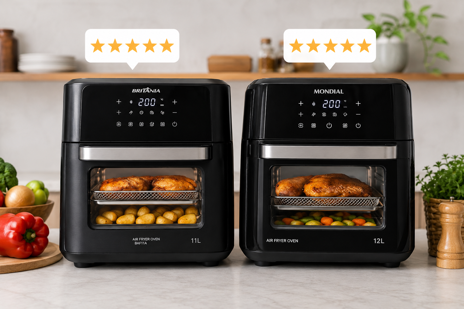 Melhores Air Fryers Oven para Quem Busca Melhor Acabamento
