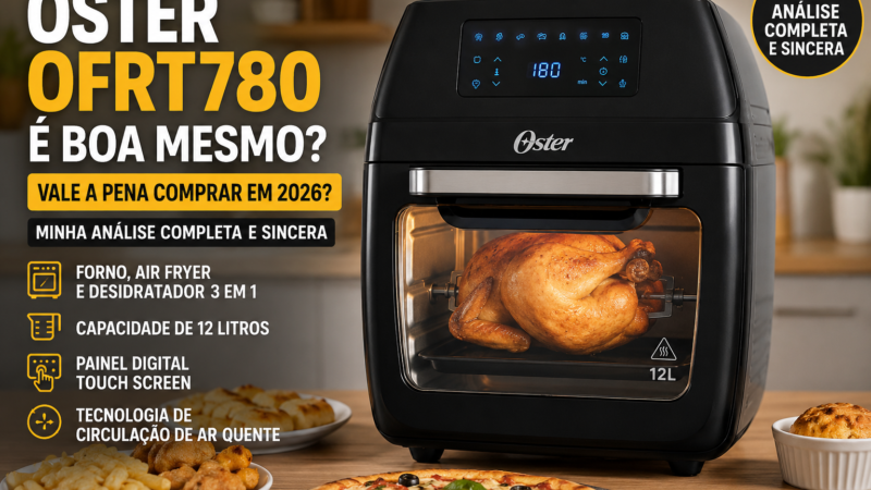 Fritadeira Oven Fryer 3 em 1 Oster OFRT780 é Boa Mesmo? Vale a Pena Comprar com Desconto em 2026?