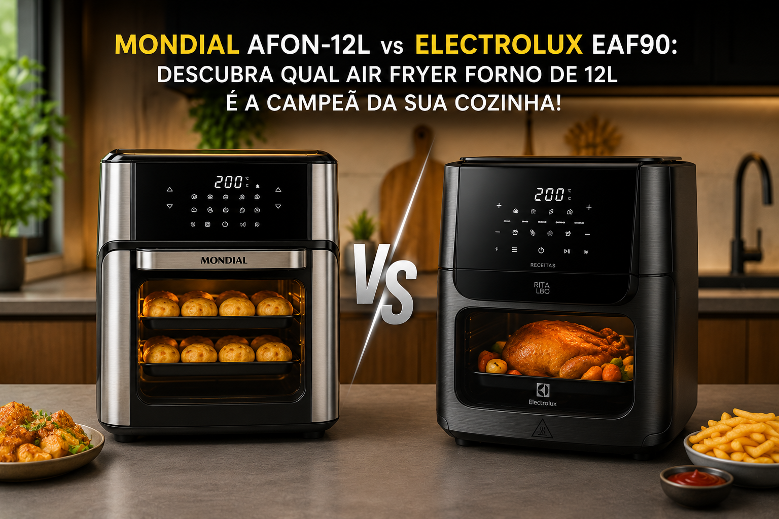 Mondial AFON-12L vs Electrolux EAF90: Descubra Qual Air Fryer Forno de 12L é a Campeã da Sua Cozinha!