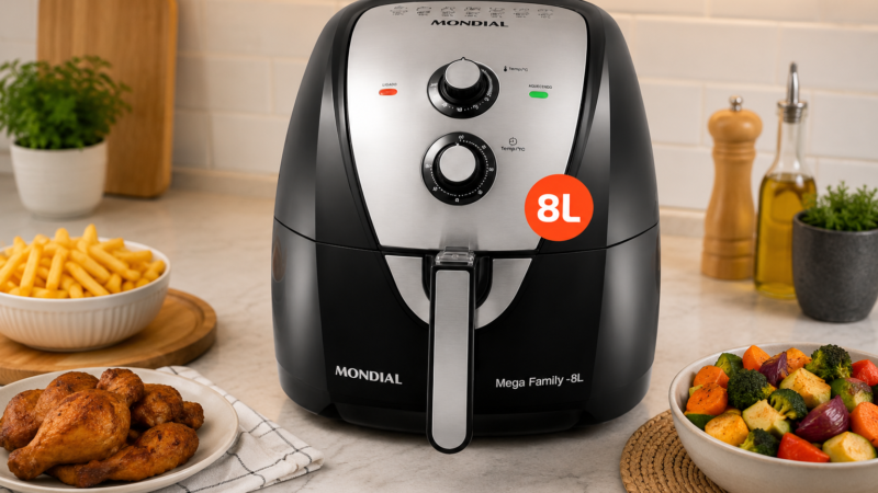 Air Fryer Mondial AFN-80-BI 8L é Confiável? Veja Minha Análise Completa