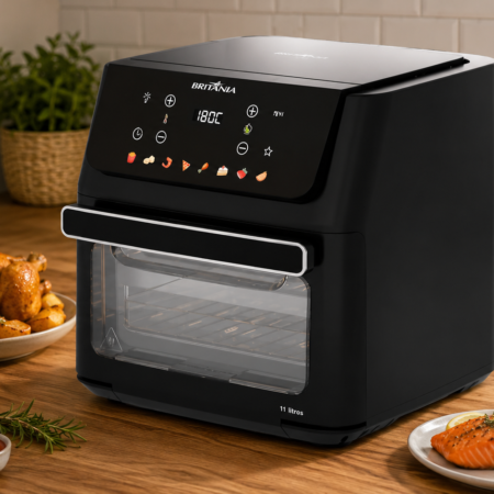 Air Fryer Oven Britânia 11L 1800W BAF11A Assa Pizza e Lasanha? Veja o Teste