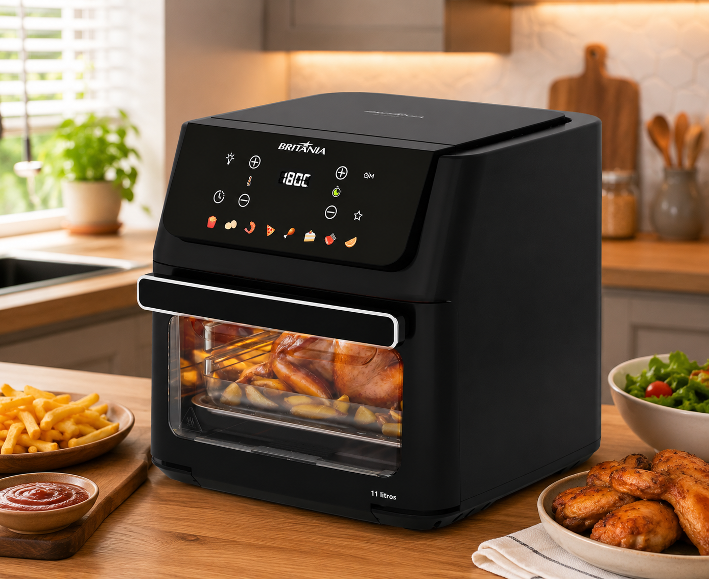 Air Fryer Oven Britânia 11L 1800W BAF11A é Boa Mesmo? Descubra Antes de Comprar