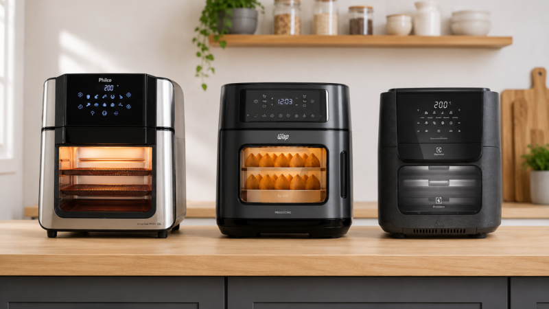 Air Fryer Oven de 12L ou 15L: Como escolher a capacidade ideal para a sua cozinha?