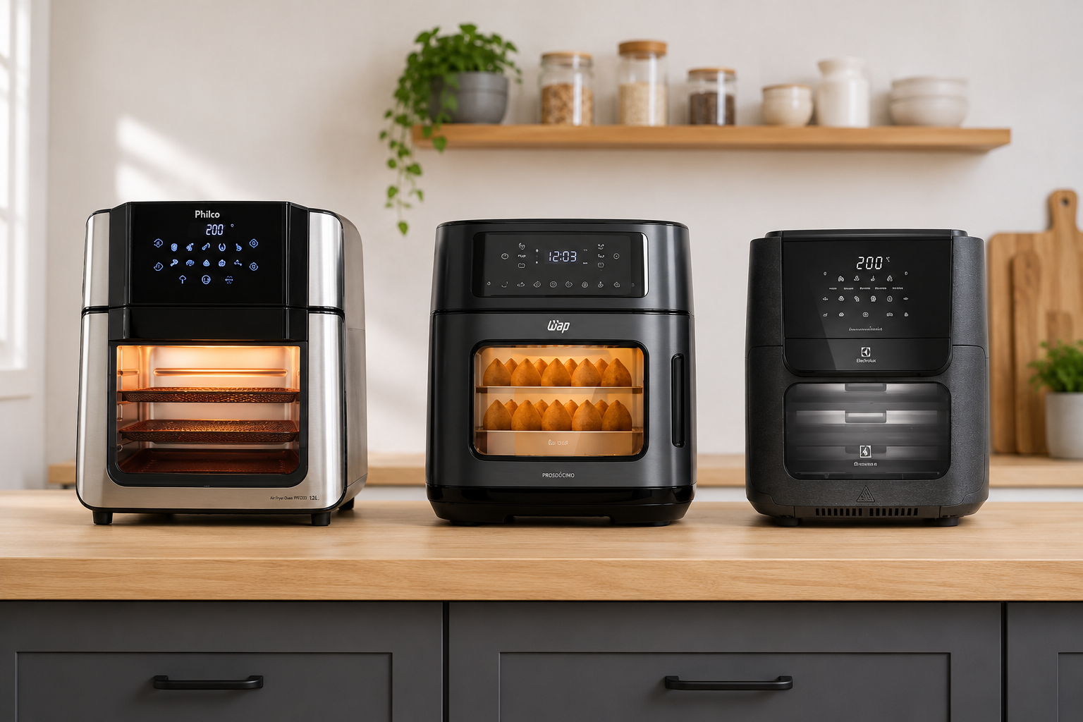 Air Fryer Oven de 12L ou 15L: Como escolher a capacidade ideal para a sua cozinha?