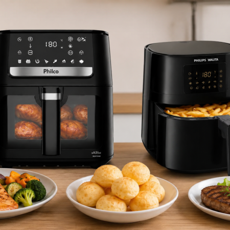 Melhores Air Fryers para Quem Procura Excelente Avaliação dos Consumidores: Philco 9,5L ou Philips Walita Essential XL?