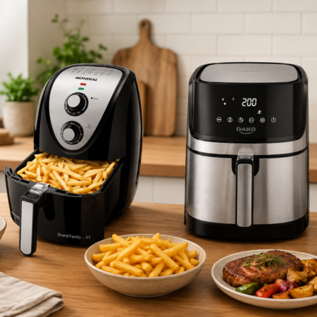Qual Air Fryer Consome Menos Energia: Mondial 1900W ou Dako 1700W?