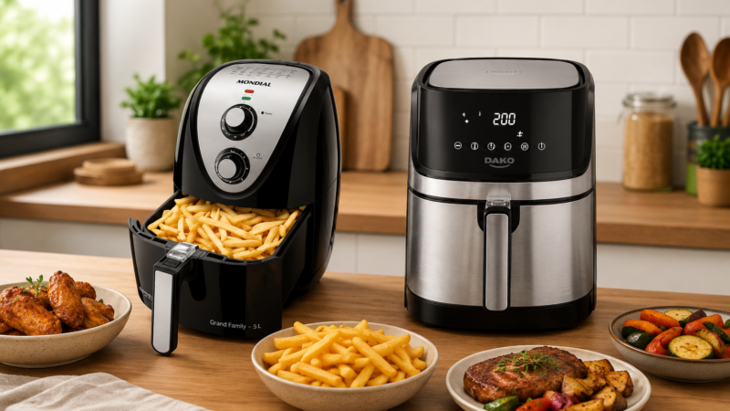 Qual Air Fryer Consome Menos Energia: Mondial 1900W ou Dako 1700W?