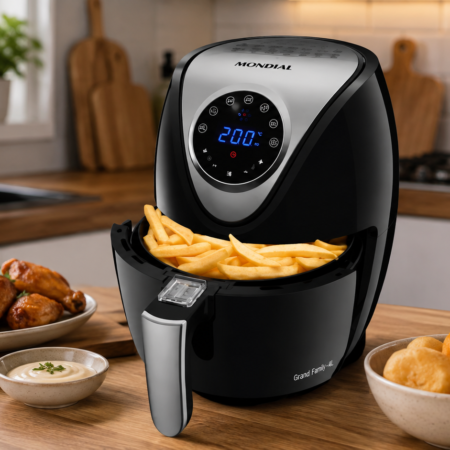 Fritadeira Sem Óleo Air Fryer Digital 3,5L: Vale o Investimento na Mondial Preto/Inox?