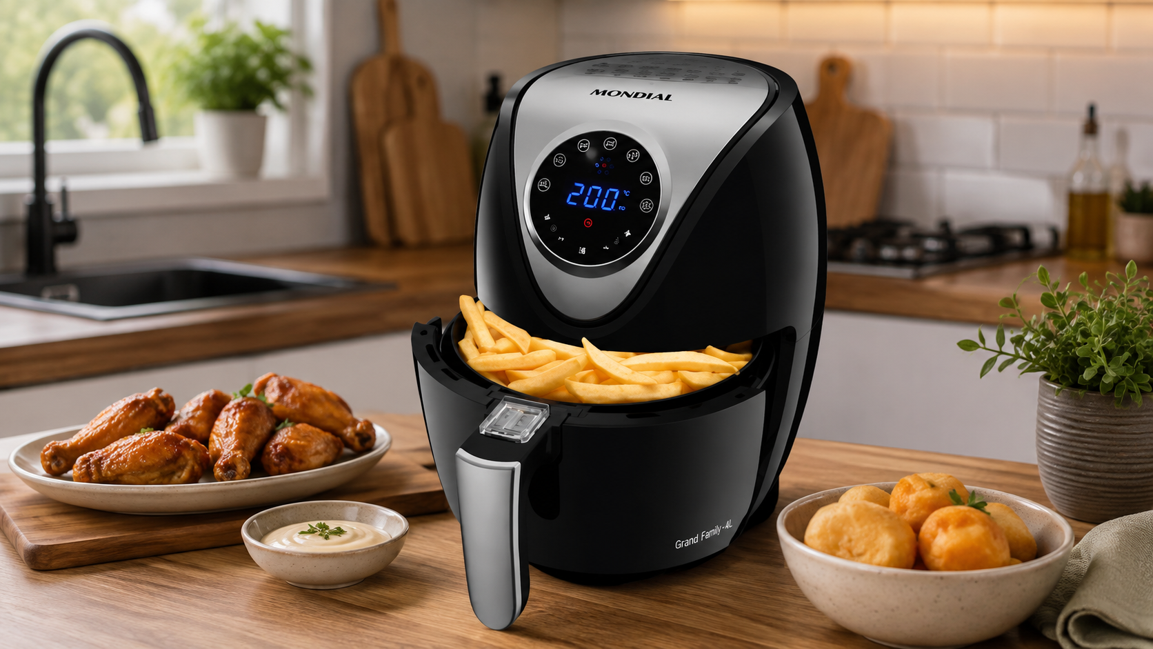 Fritadeira Sem Óleo Air Fryer Digital 3,5L: Vale o Investimento na Mondial Preto/Inox?